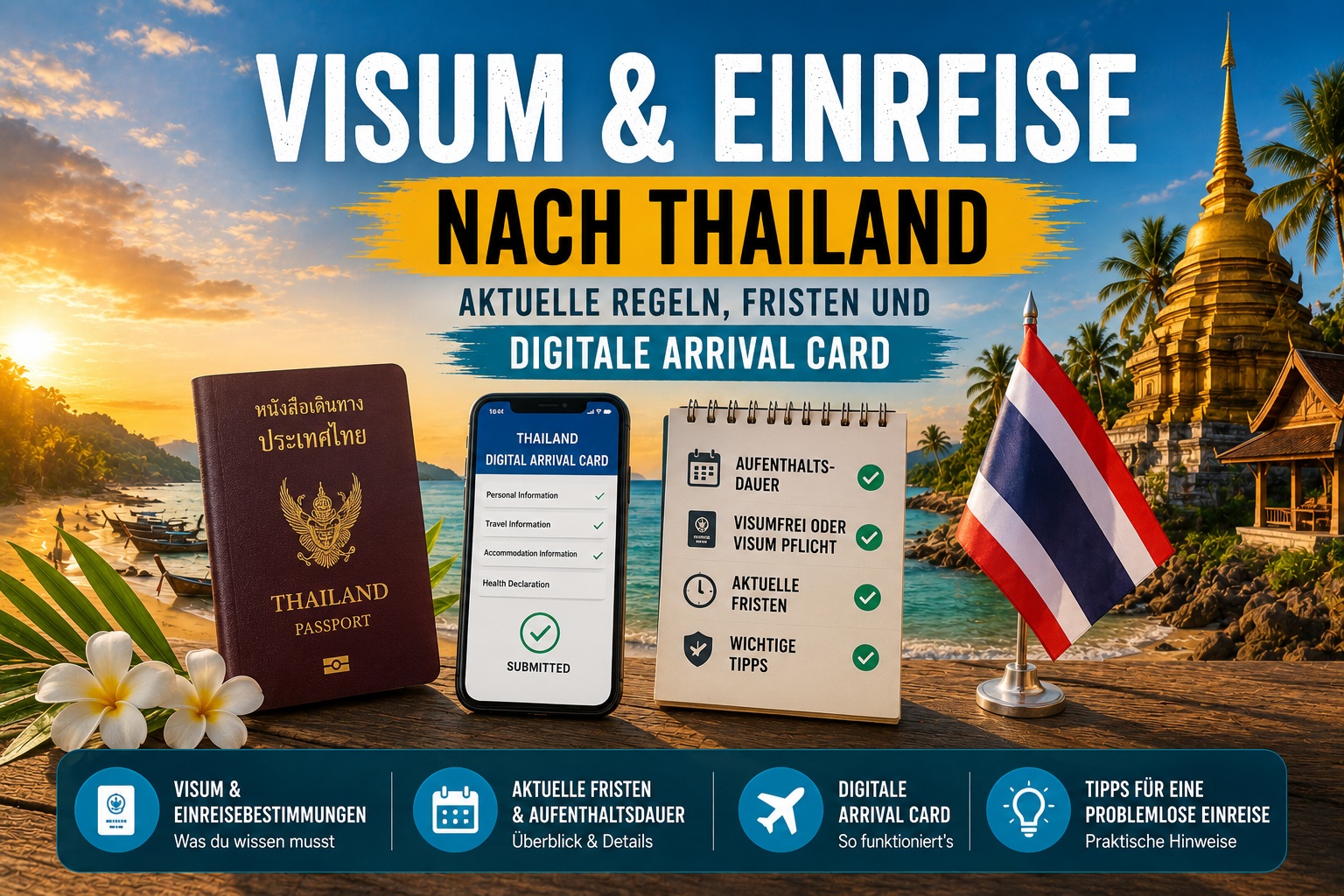 Visum & Einreise nach Thailand: Aktuelle Regeln, Fristen und digitale Arrival Card
