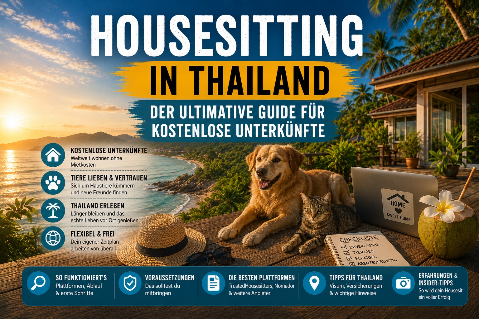 Housesitting in Thailand: Der ultimative Guide für kostenlose Unterkünfte