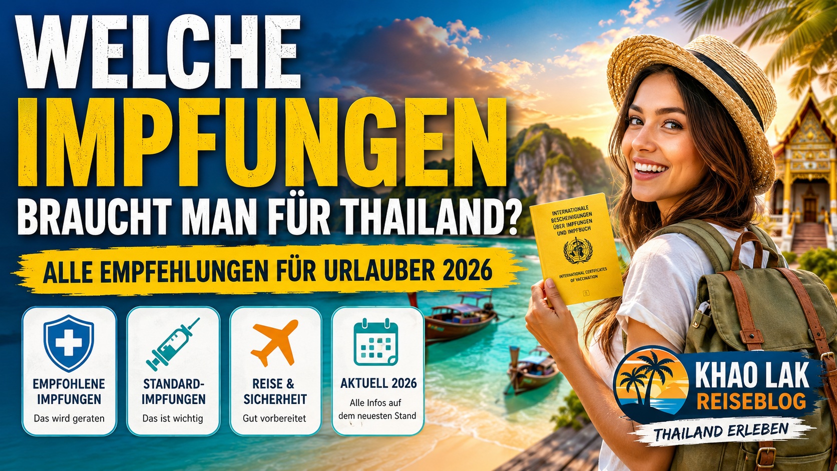 Welche Impfungen braucht man für Thailand? Alle Empfehlungen für Urlauber 2026